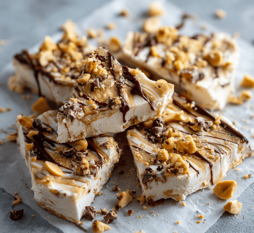 Frozen Peanut Butter Yogurt Bark