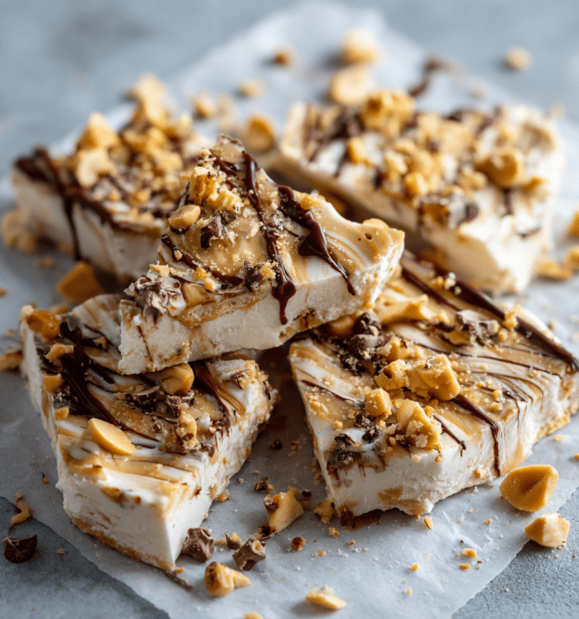 Frozen Peanut Butter Yogurt Bark