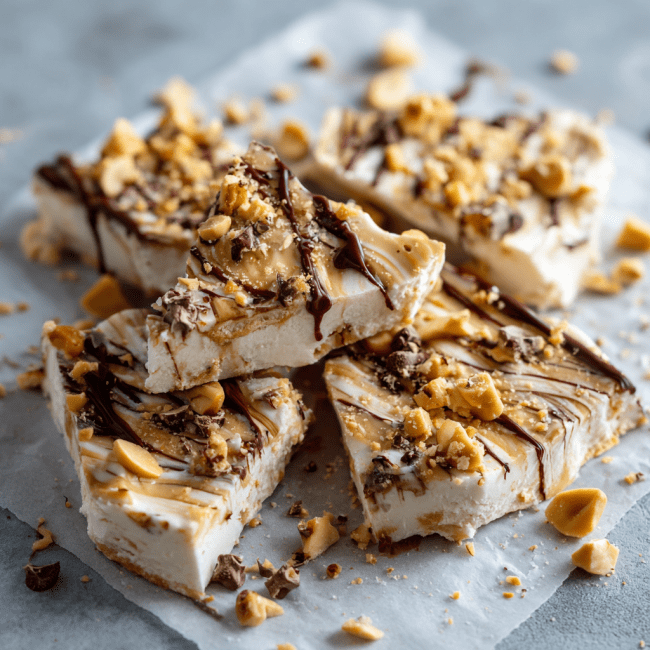 Frozen Peanut Butter Yogurt Bark