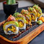 Avocado & Corn “Sushi” Rolls