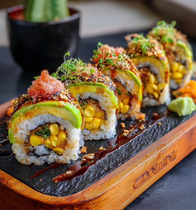 Avocado & Corn “Sushi” Rolls