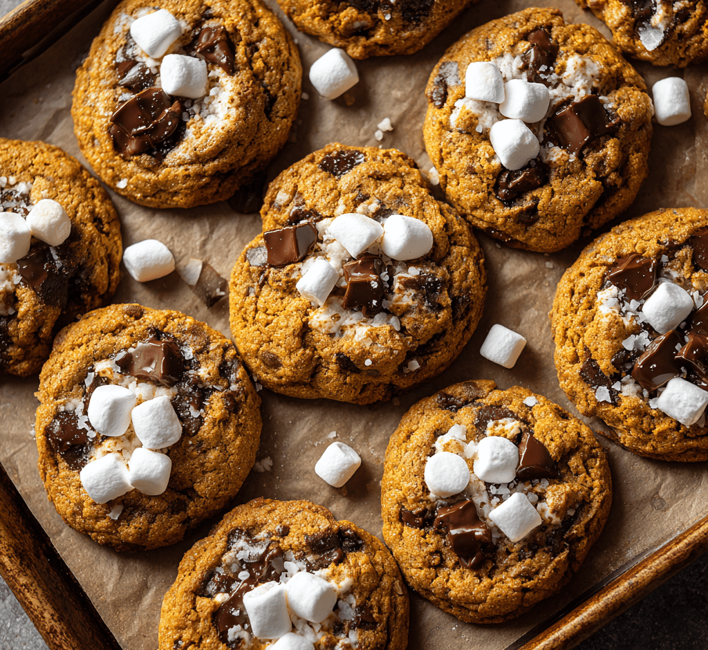 Pumpkin S’mores Cookies