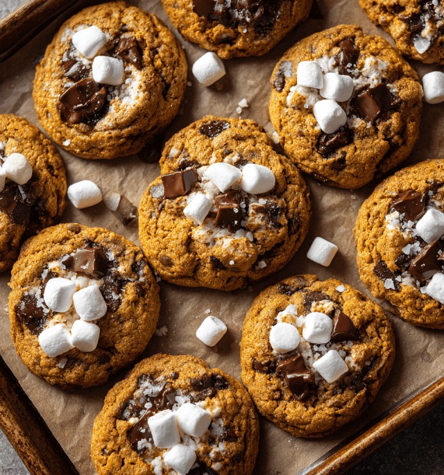 Pumpkin S’mores Cookies