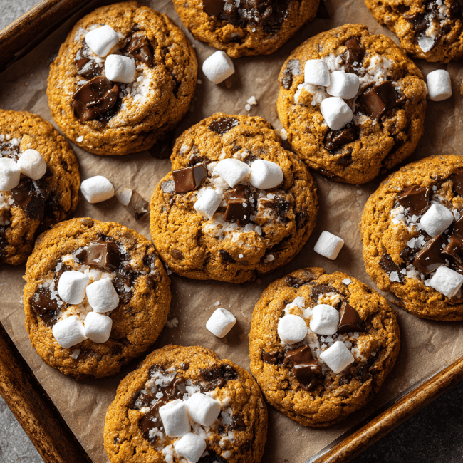 Pumpkin S’mores Cookies