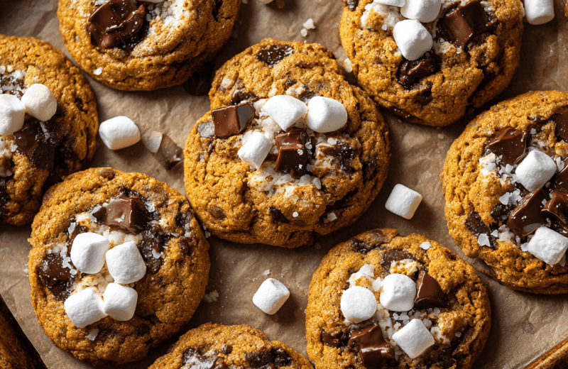 Pumpkin S’mores Cookies