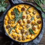 Creamy Butternut Squash Gnocchi with Sausage