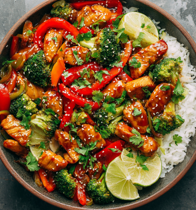 Sweet Chili Chicken Stir-Fry with Broccoli & Peppers