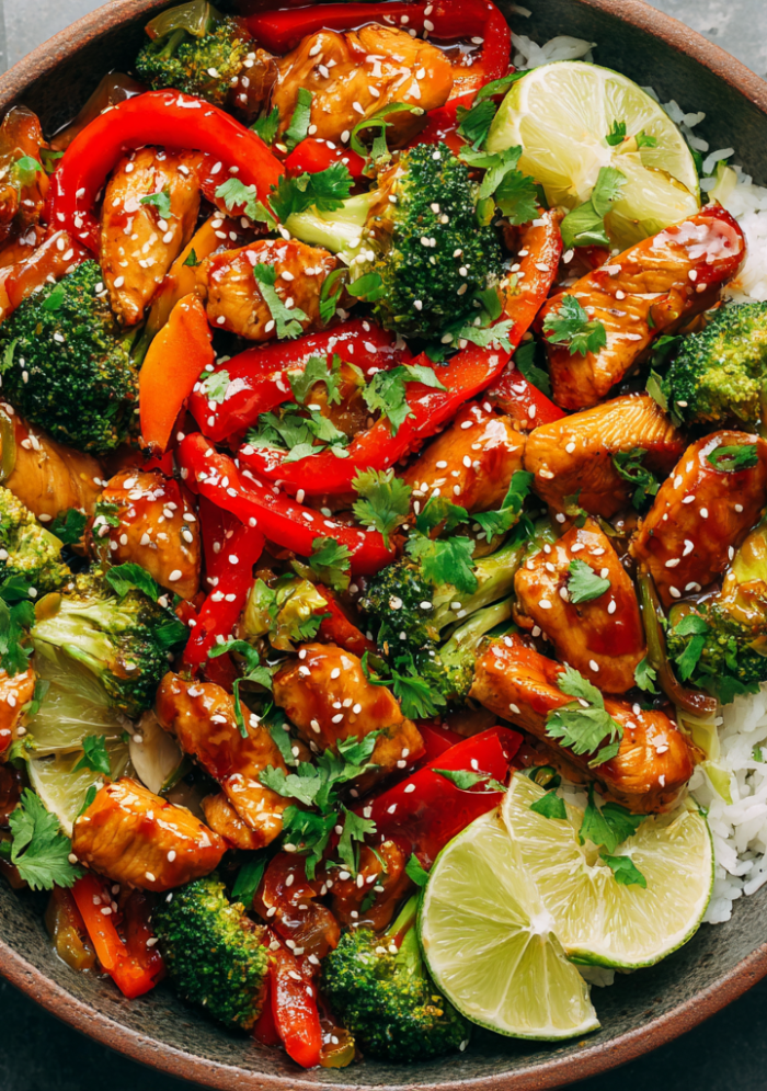 Sweet Chili Chicken Stir-Fry with Broccoli & Peppers