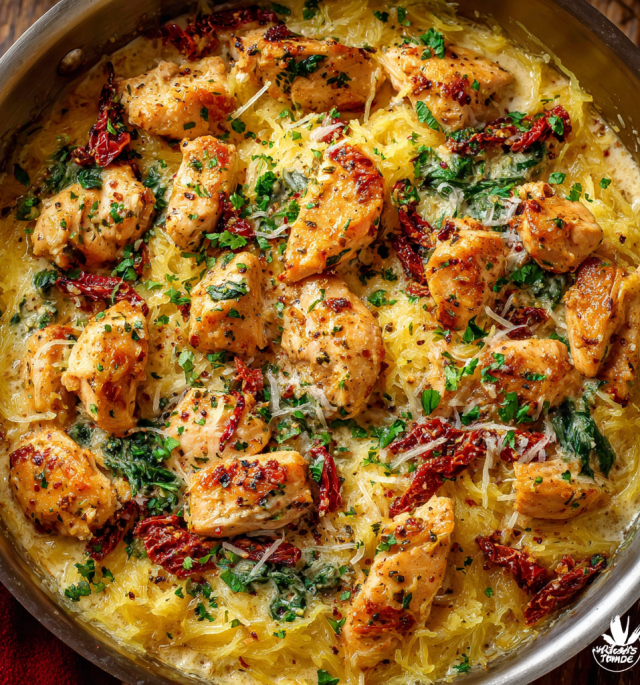 Tuscan Chicken and Spaghetti Squash