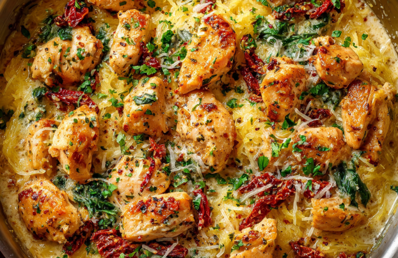 Tuscan Chicken and Spaghetti Squash