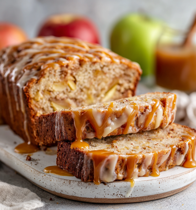 Caramel Apple Bread with Cinnamon and Nutmeg