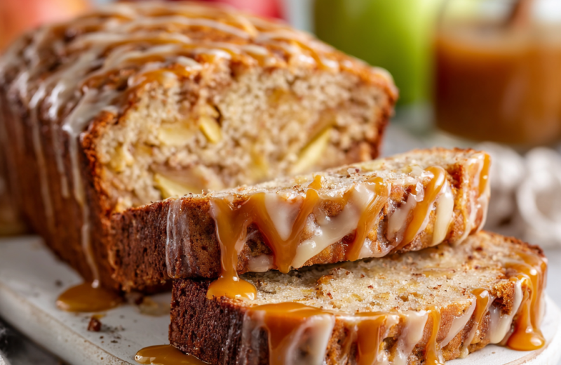 Caramel Apple Bread with Cinnamon and Nutmeg