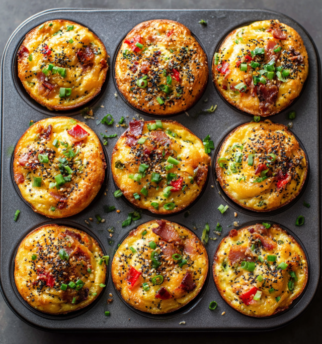 Turkey Bacon Breakfast Muffins