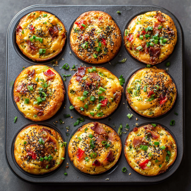 Turkey Bacon Breakfast Muffins
