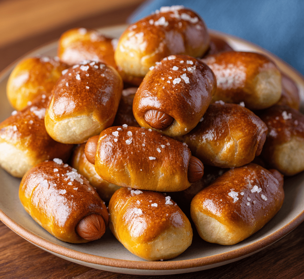 Mini Pretzel Dog Bites