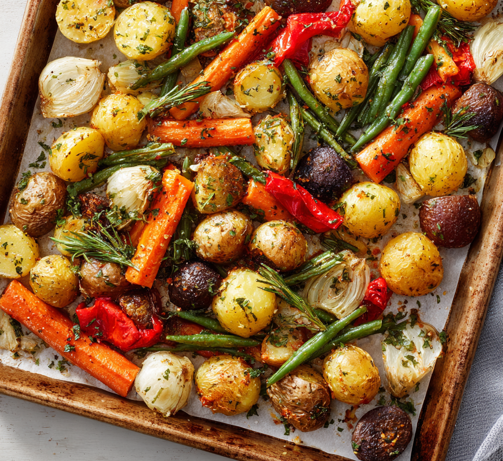 Garlic Herb Roasted Veggies
