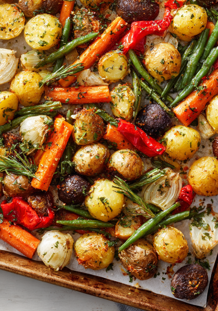Garlic Herb Roasted Veggies