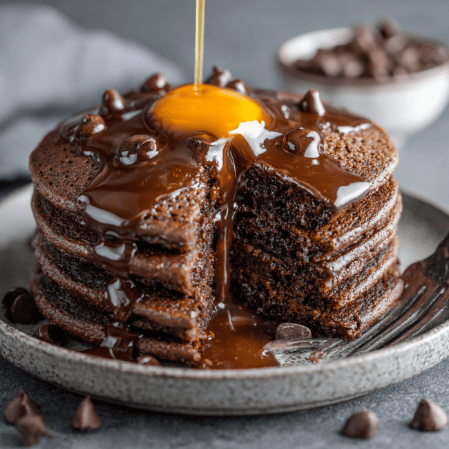 Decadent Chocolate Pancakes Recipe