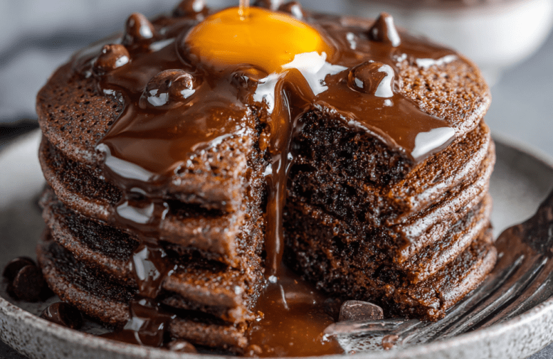 Decadent Chocolate Pancakes Recipe