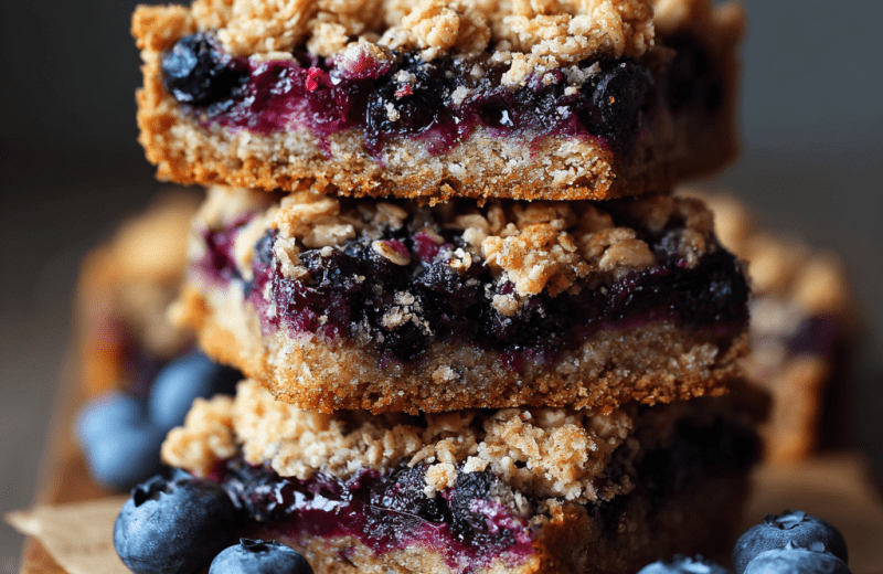 Blueberry Oatmeal Bars