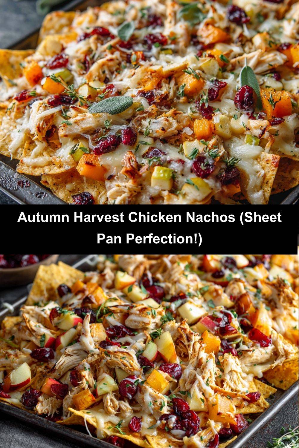 Autumn Harvest Chicken Nachos