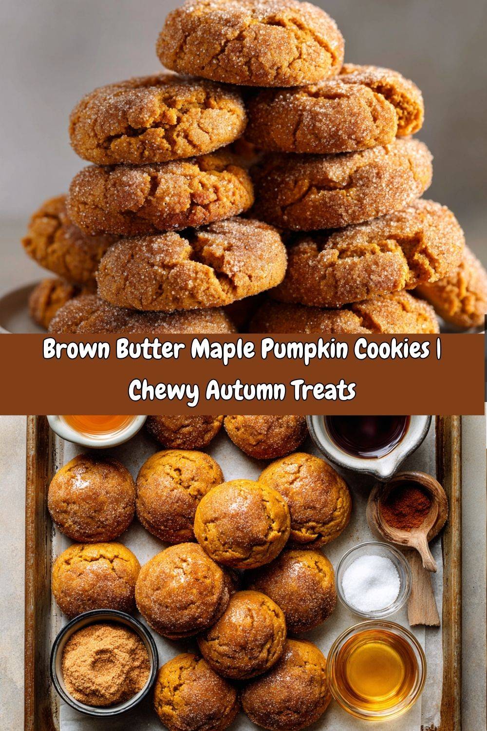 Brown Butter Maple Pumpkin Cookies