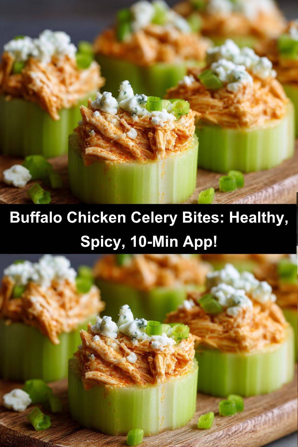 Buffalo Chicken Celery Bites