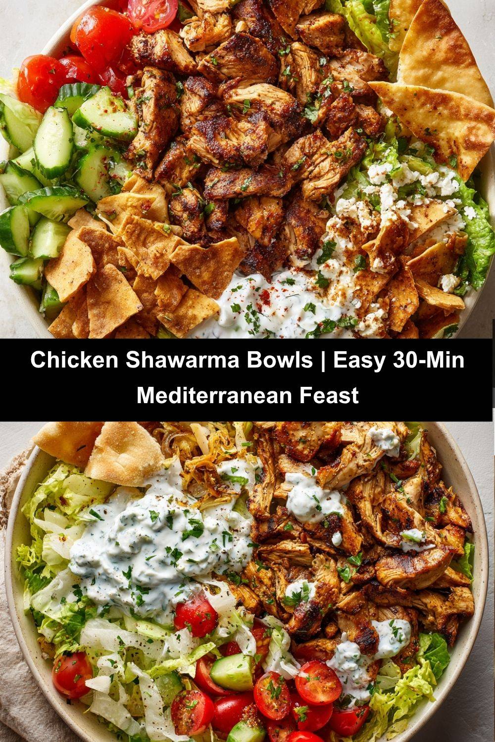 Chicken Shawarma Bowls