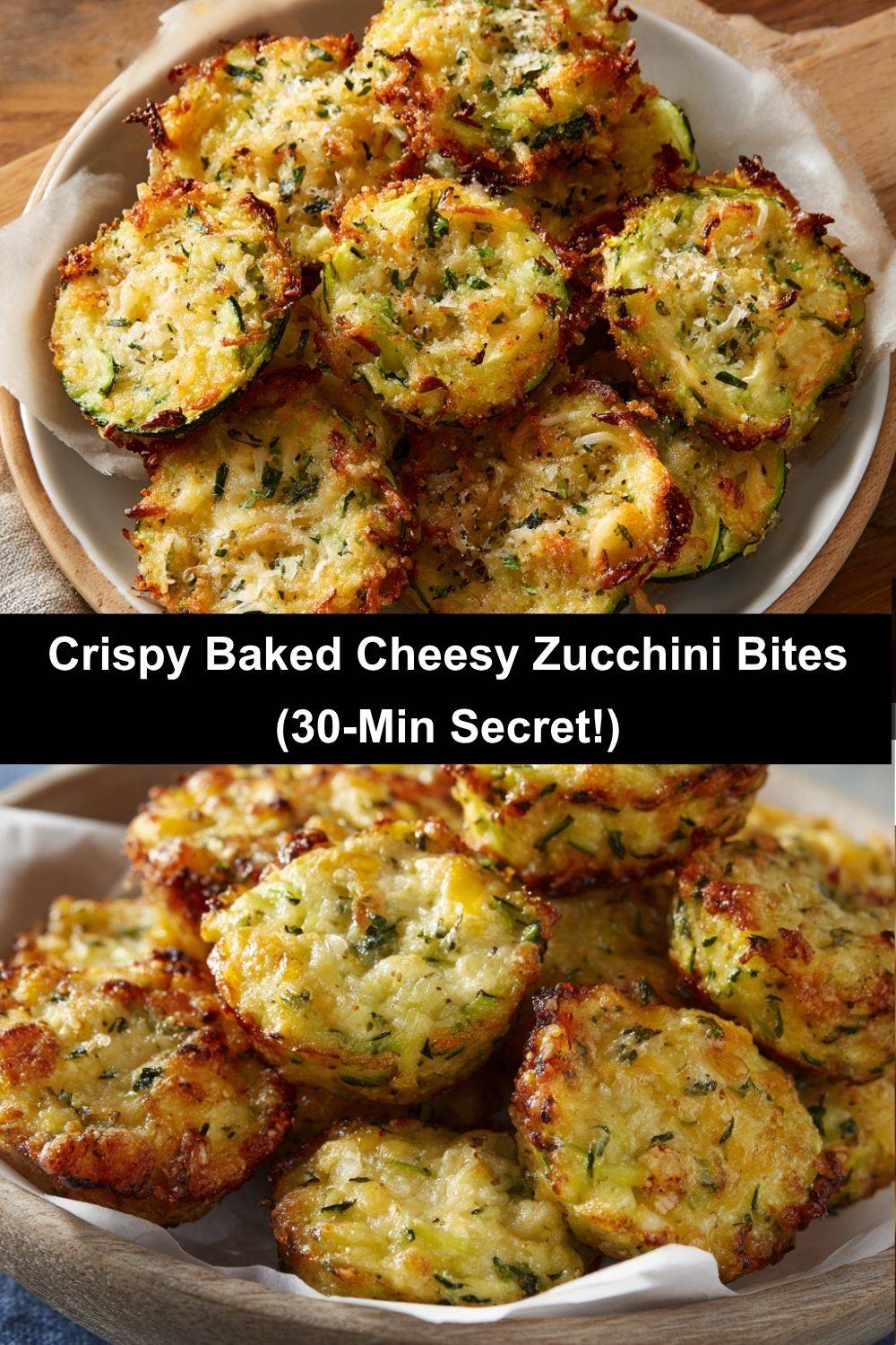 Baked Cheesy Zucchini Bites