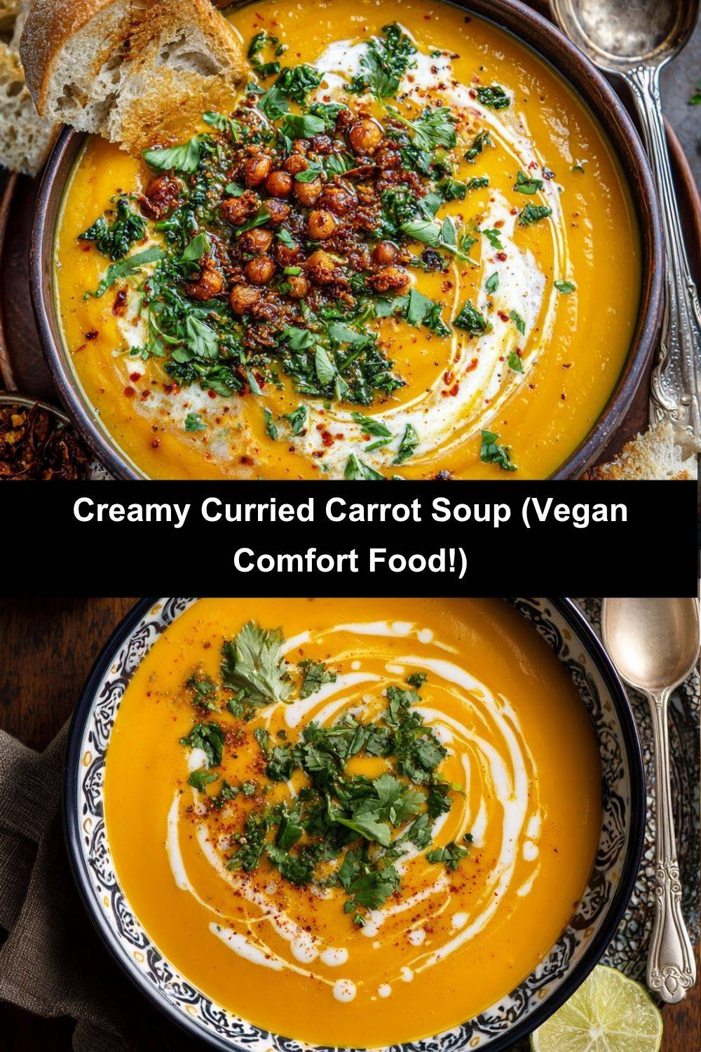 Curried Carrot Soup with Ginger and Coconut Milk