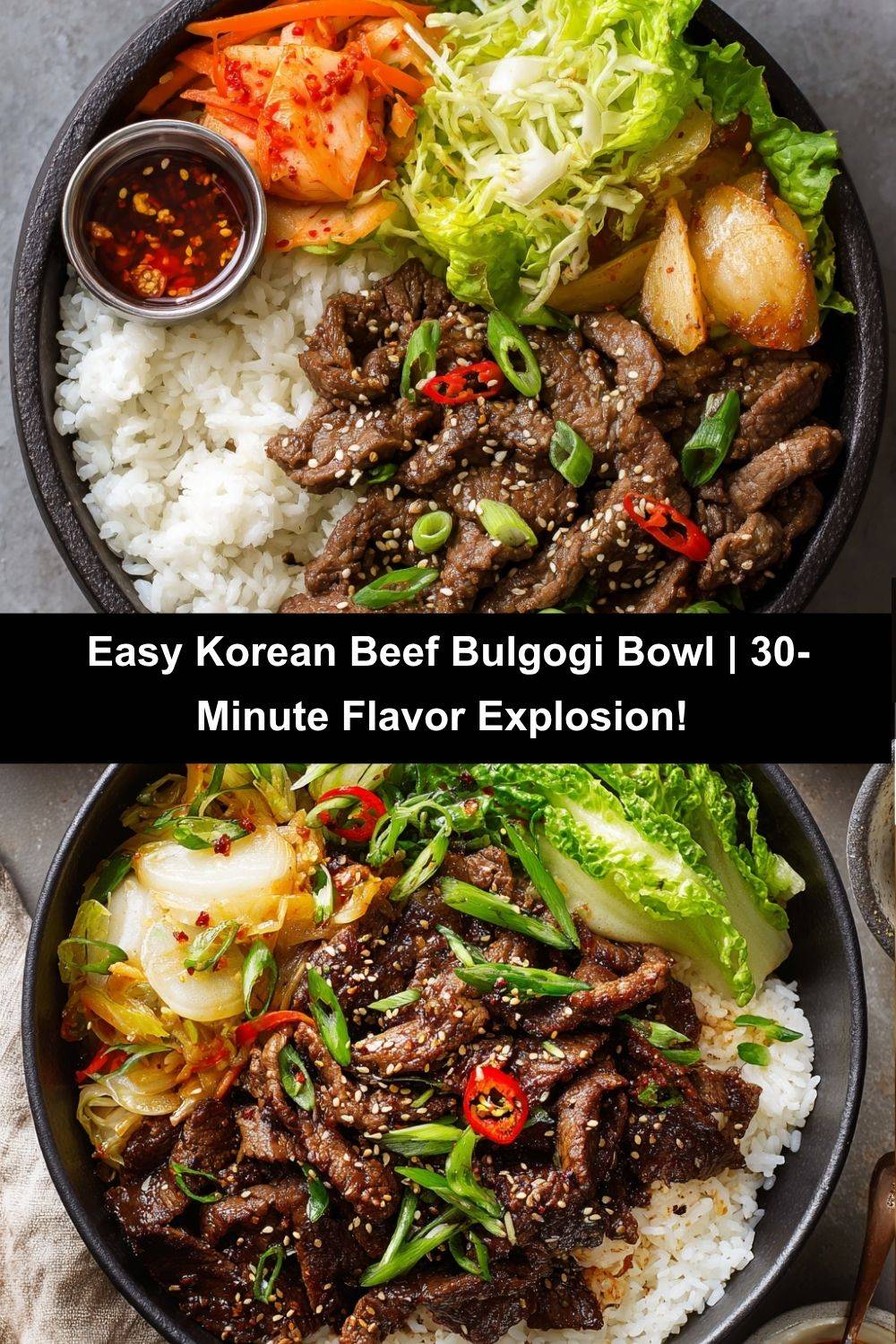 Korean Beef Bowl (Bulgogi)