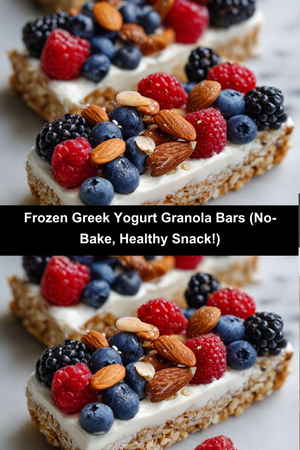 Frozen Greek Yogurt Granola Bars