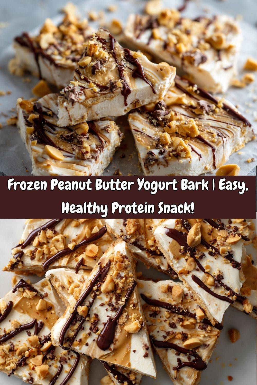 Frozen Peanut Butter Yogurt Bark