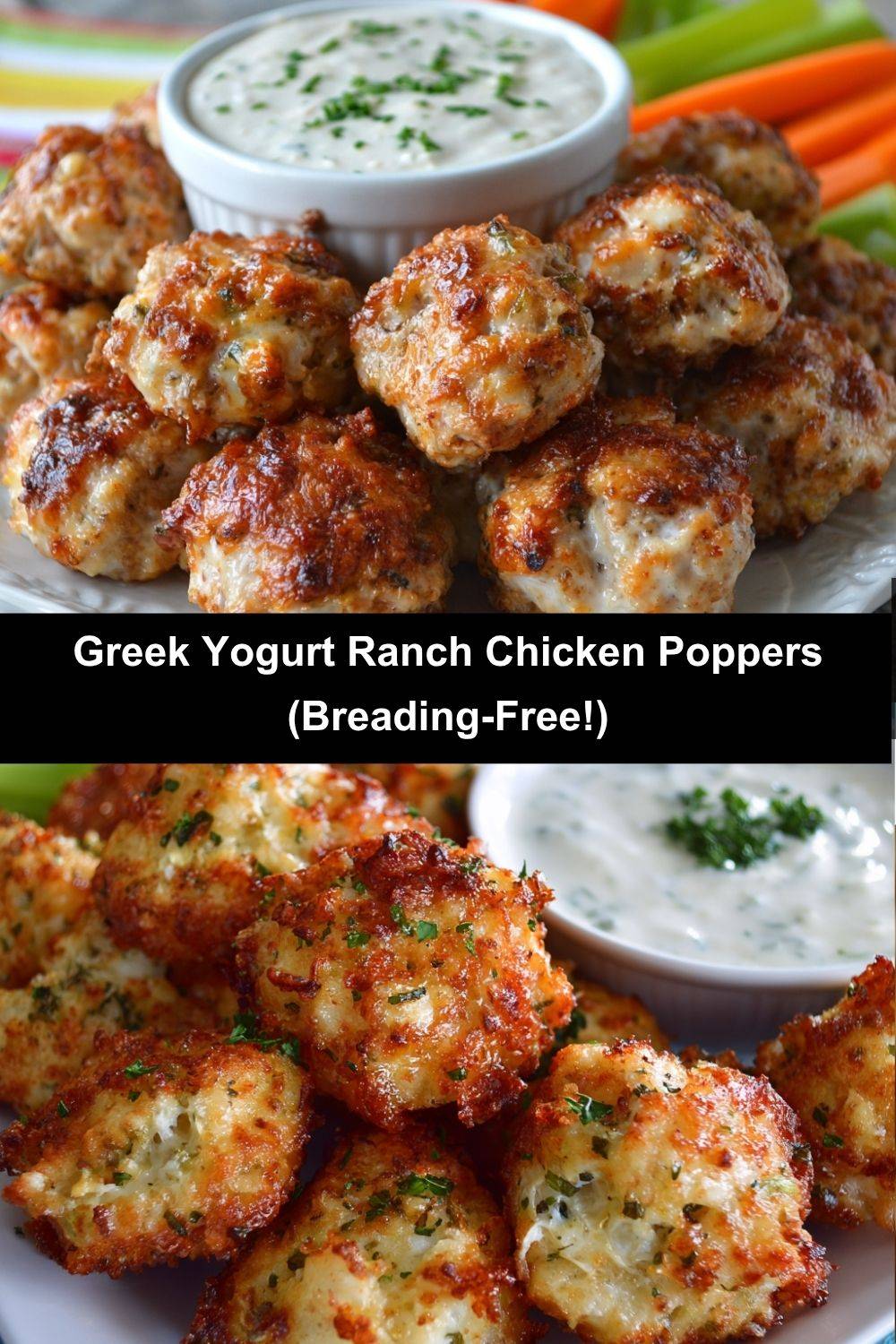 Greek Yogurt Ranch Chicken Poppers