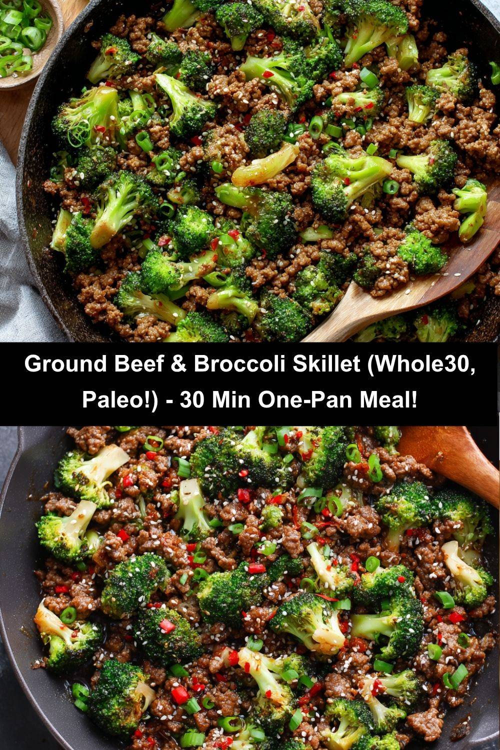Ground Beef & Broccoli Skillet