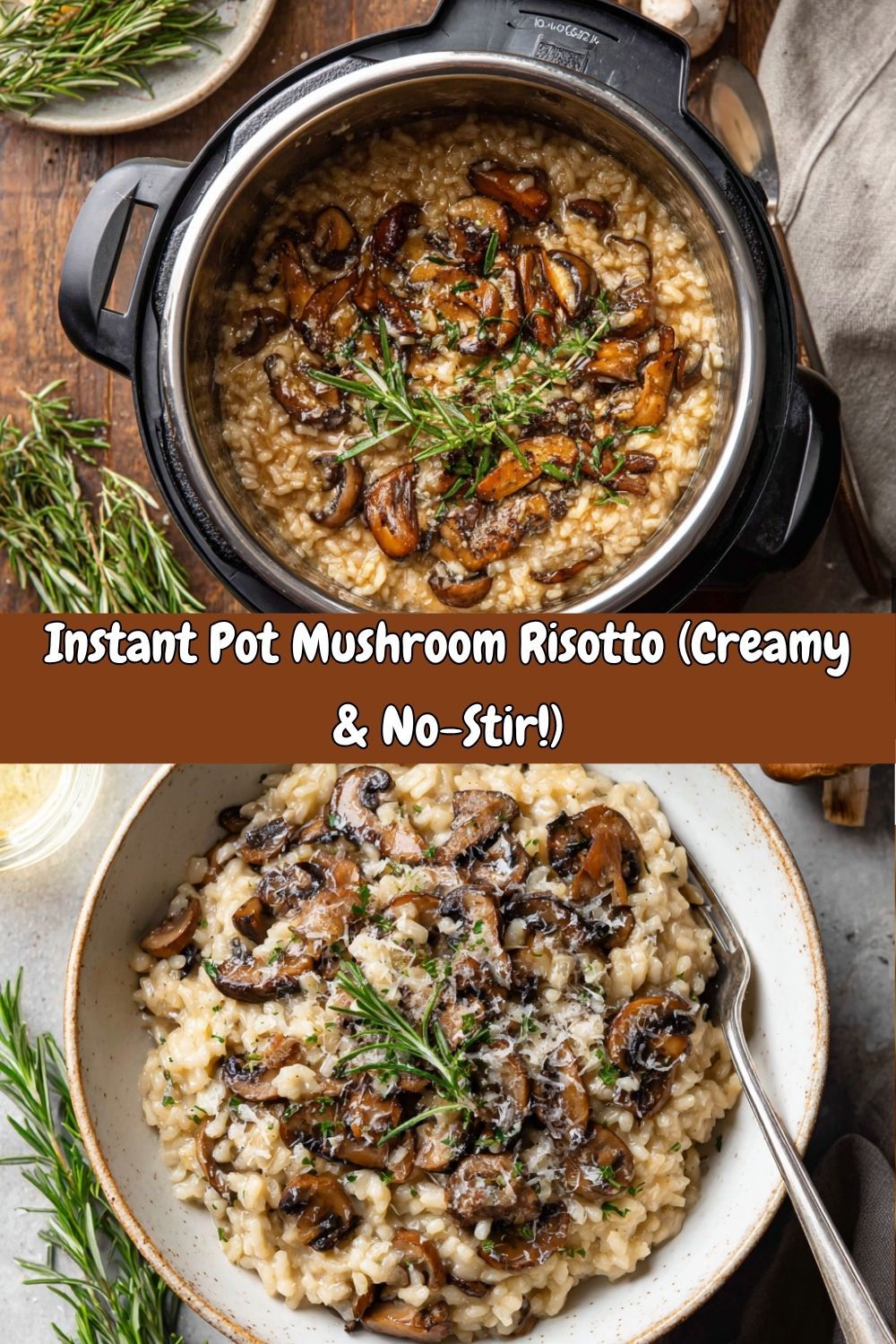Instant Pot Mushroom Risotto