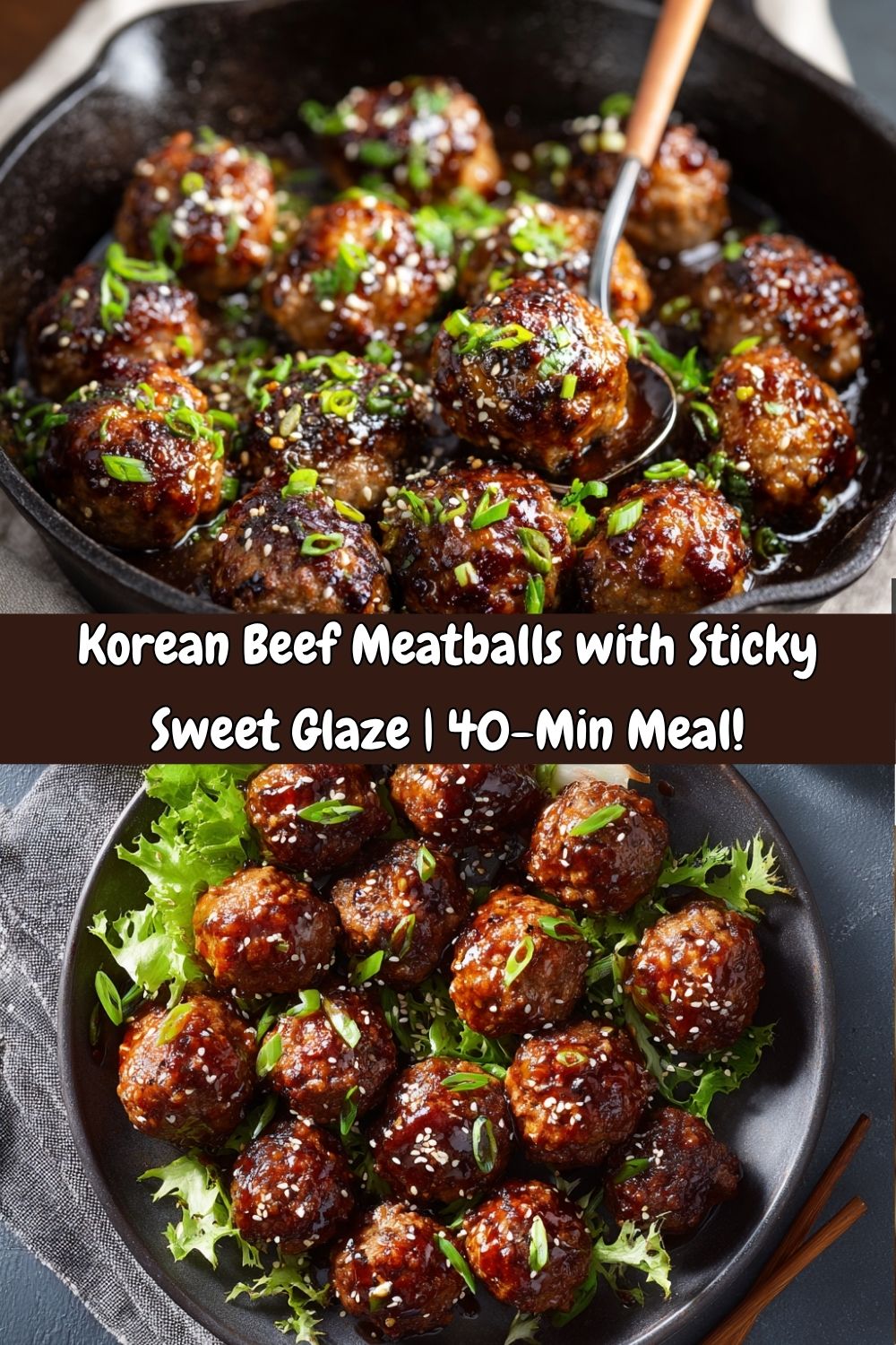 Sweet & Savory Korean-Inspired Beef Meatballs