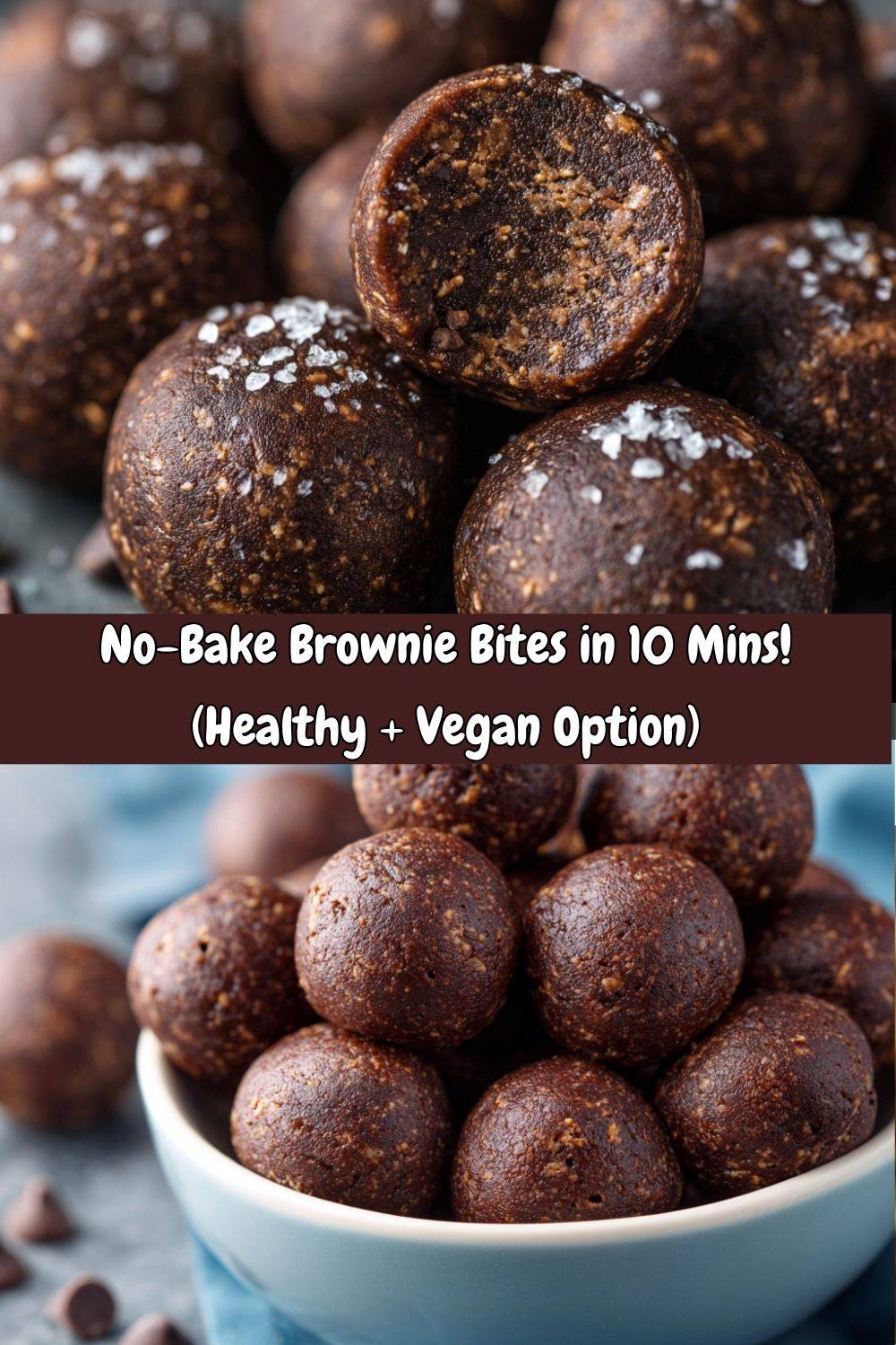 No-Bake Brownie Bites