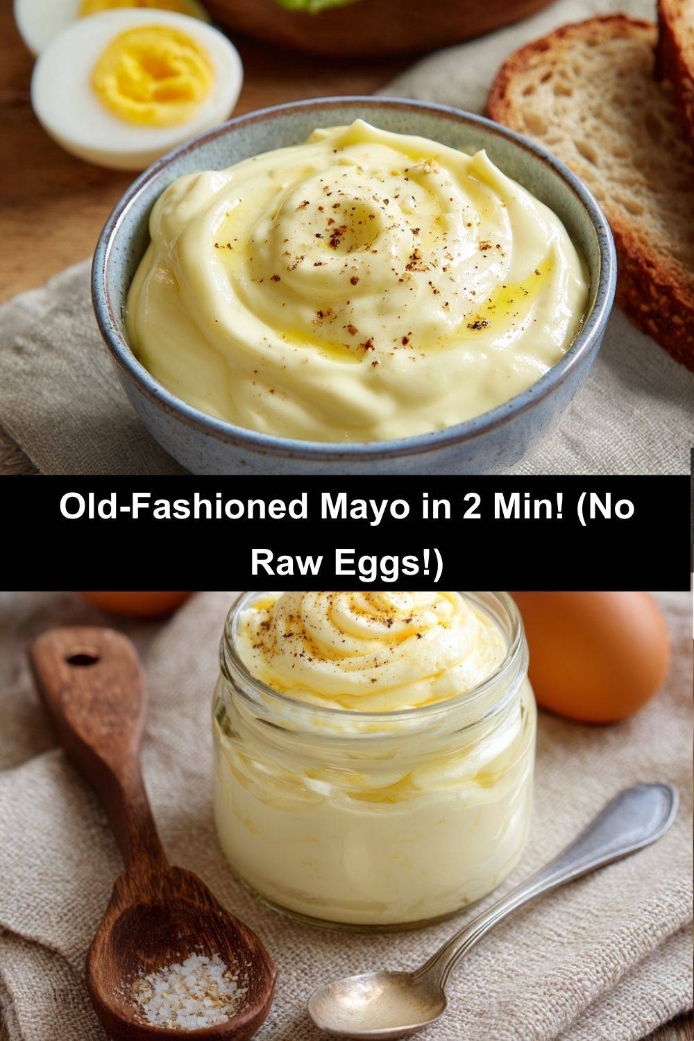 Old-Fashioned Mayonnaise (2-Minute Recipe)