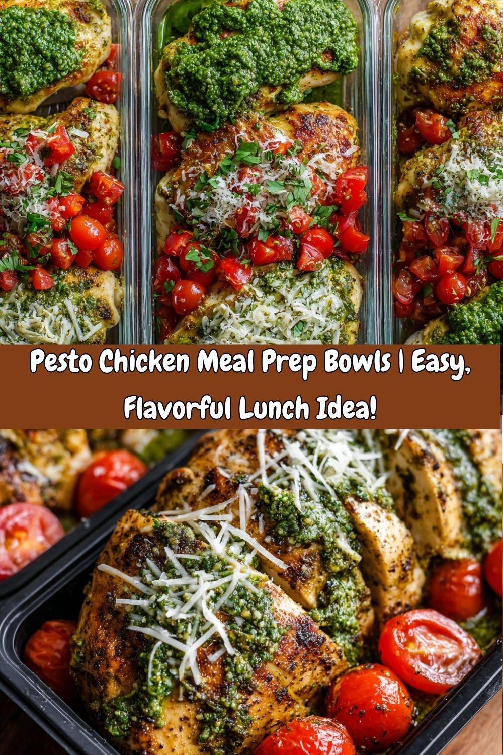 Pesto Chicken Meal Prep Bowls