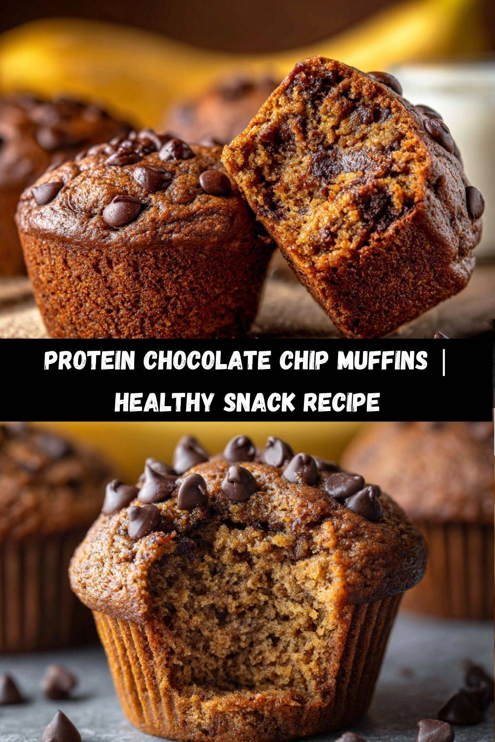 Protein Chocolate Chip Muffins