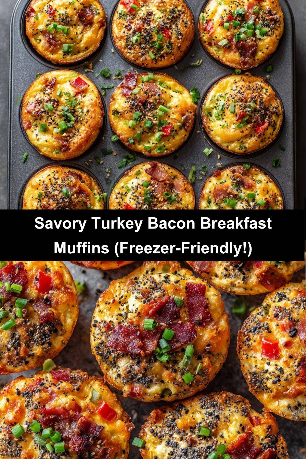 Turkey Bacon Breakfast Muffins