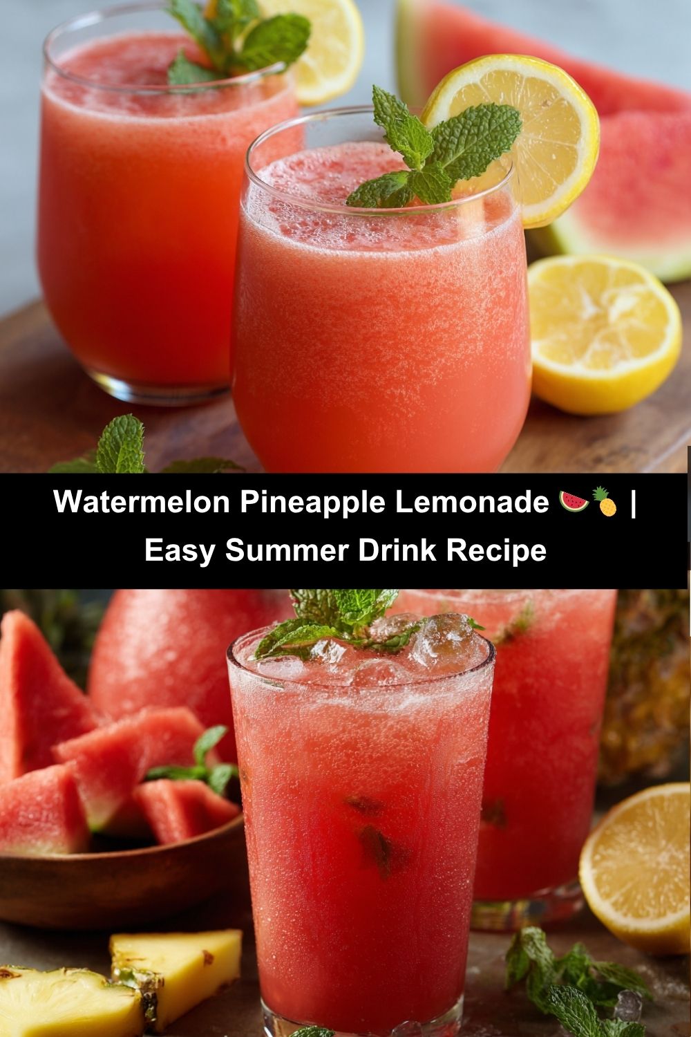 Watermelon Pineapple Lemonade
