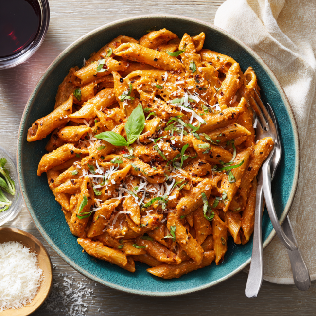 Creamy Tomato Pesto Pasta