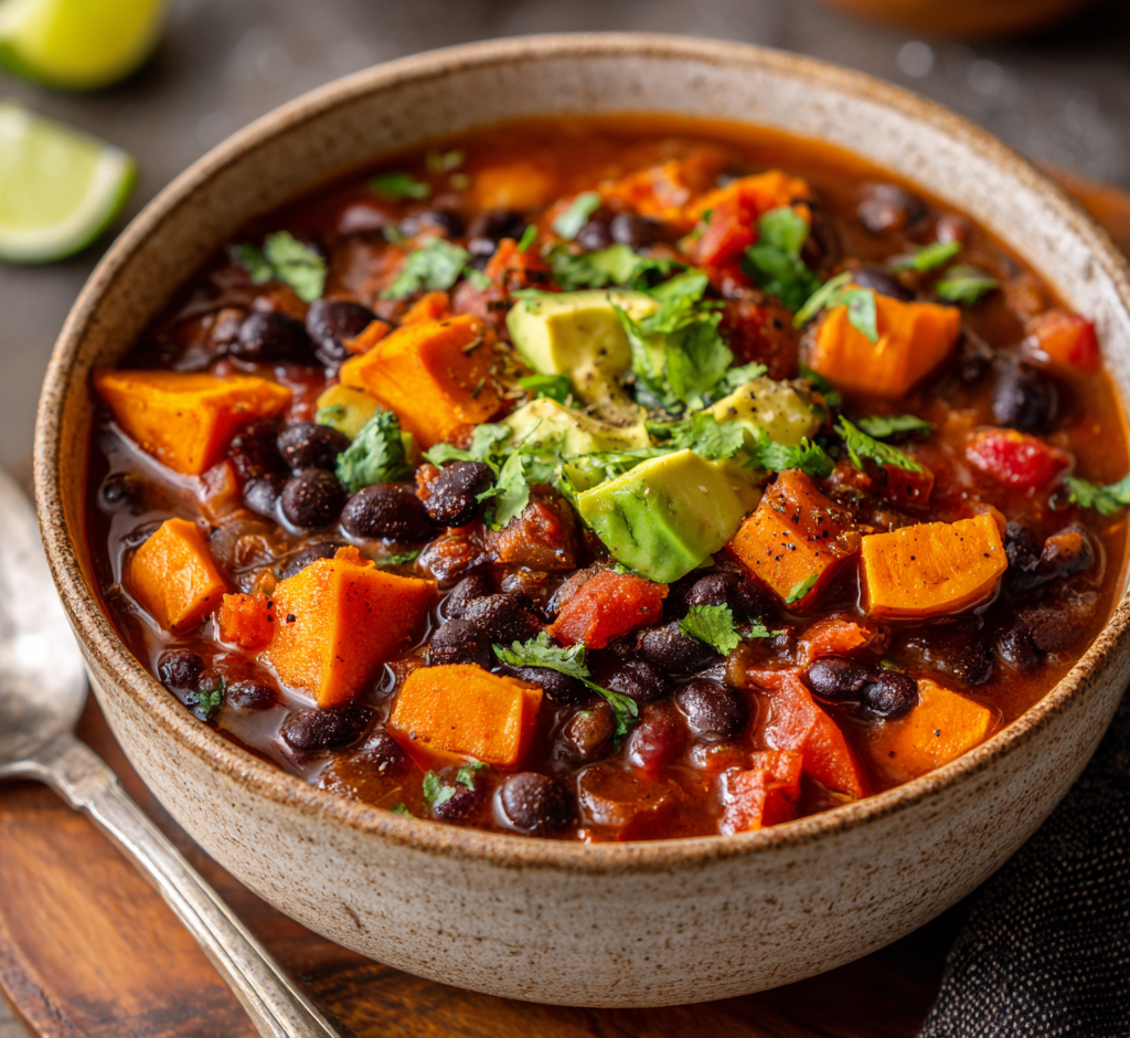 Sweet Potato Black Bean Chili