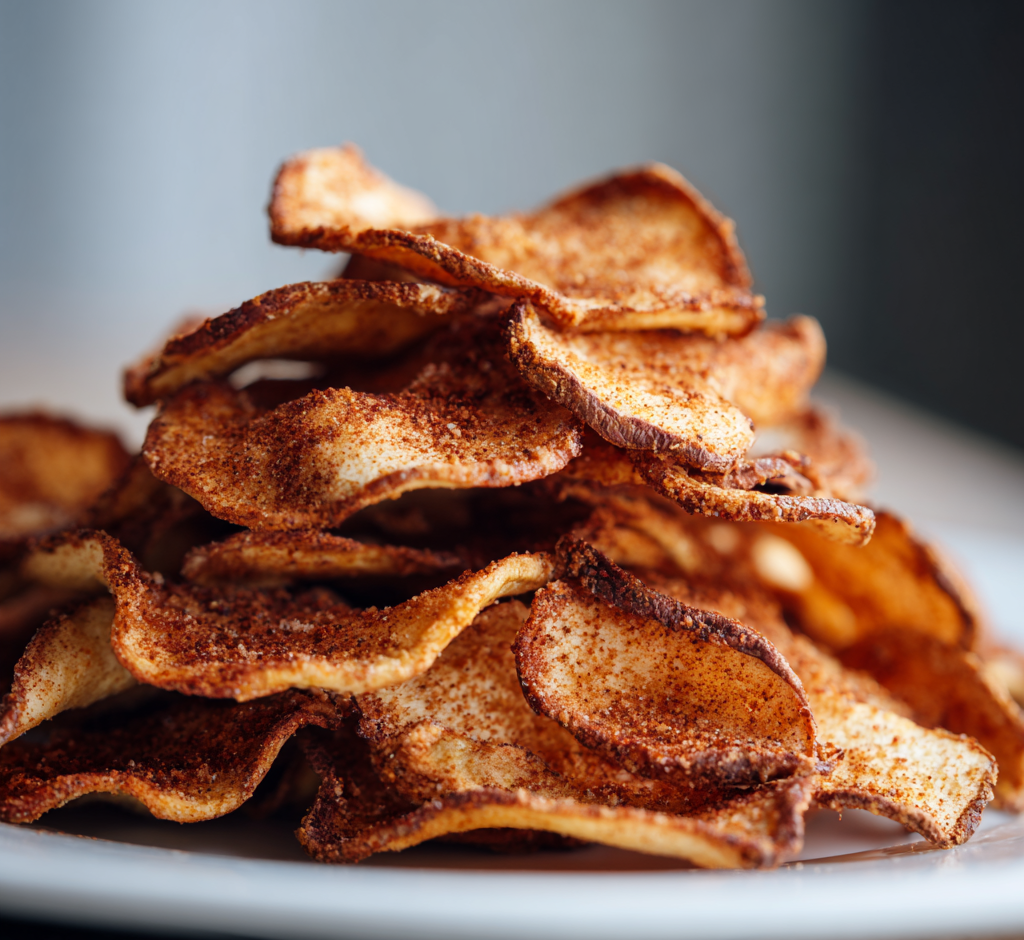 Vegan Cinnamon Apple Crisps