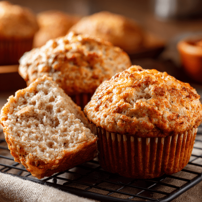 Spiced Cottage Cheese Muffins