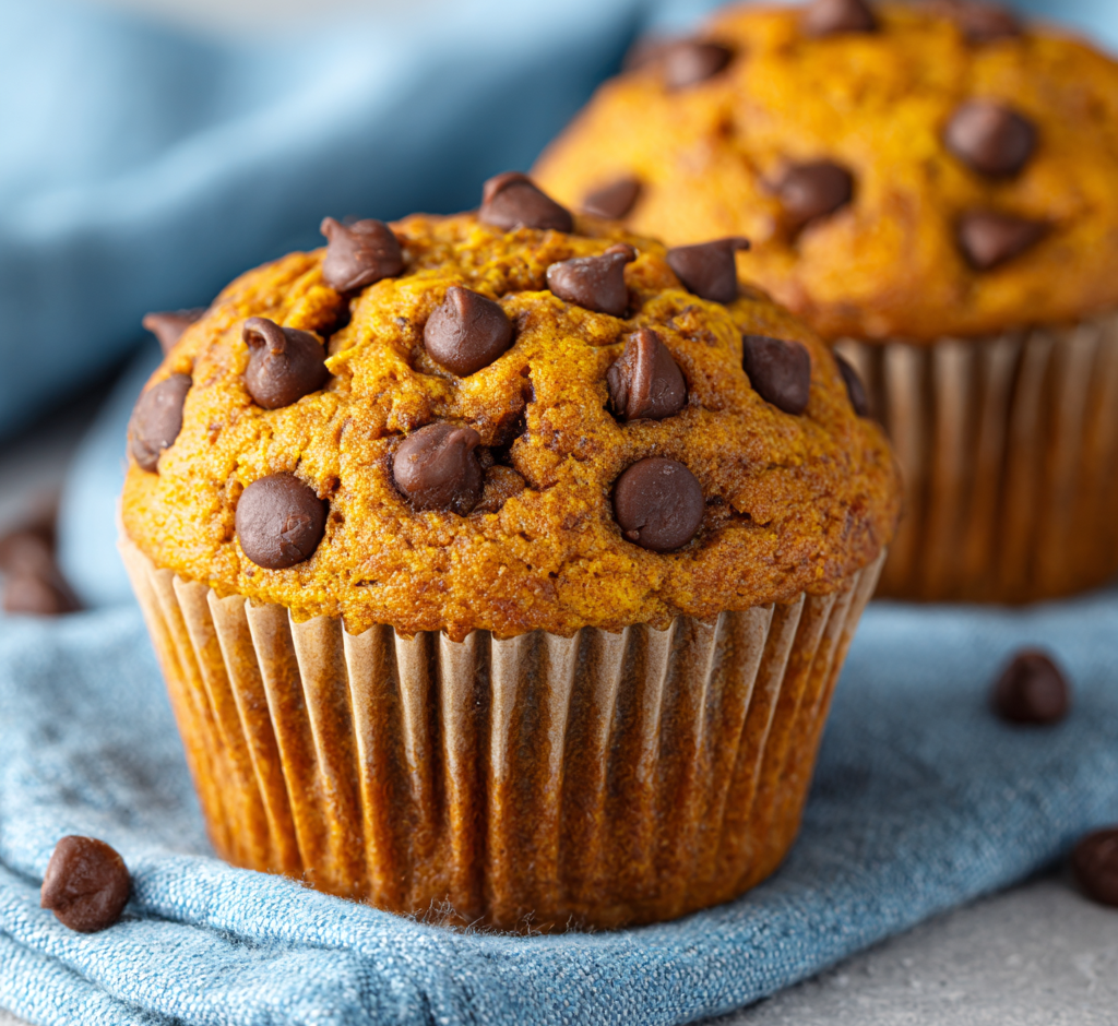 Quick Pumpkin Chocolate Chip Muffins