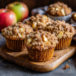 Apple Pumpkin Muffins with Apple Streusel Topping