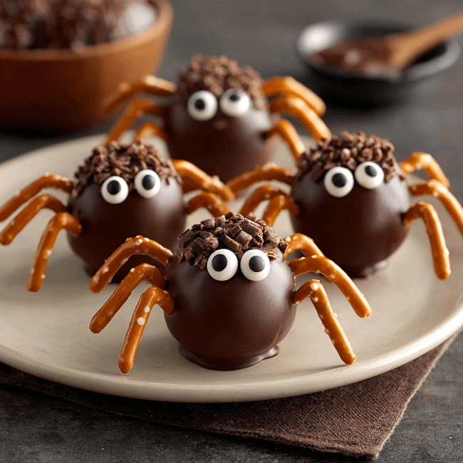 Spider Truffle Pops